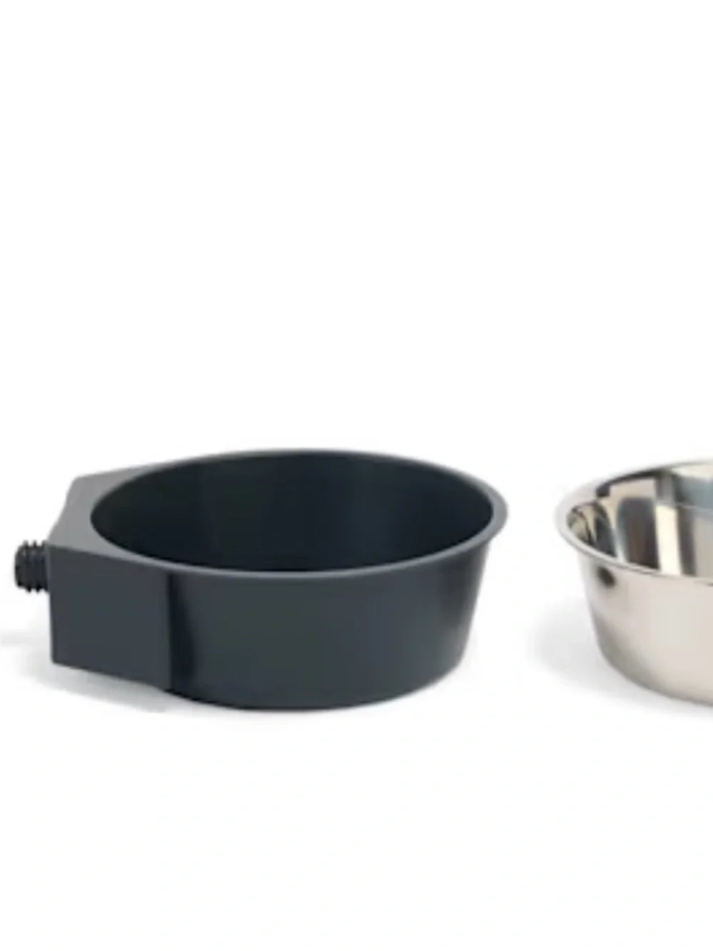 Stainless Steel Food & Water Crock - Silver